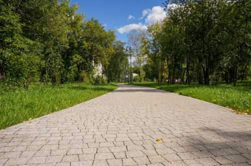 Тротуарная плитка Абрис, гранит, белый 60мм
