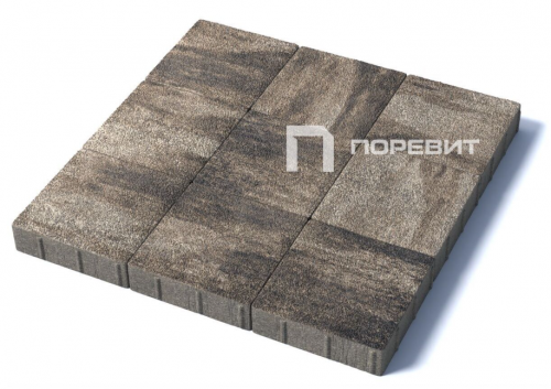 Тротуарная плитка Квадрат 300х300х80 мм, гранит, Старый замок